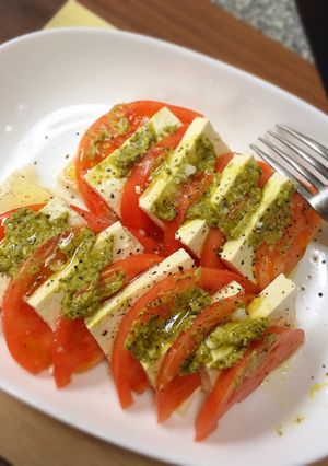 トマトと豆腐のカプレーゼ-レシピのメイン写真
