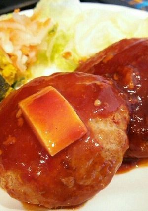 *簡単!玉ねぎ炒めない!豆腐ハンバーグ*-レシピのメイン写真