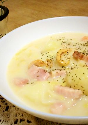 ぱぱっと！ホタテと白菜のクリームシチュー-レシピのメイン写真