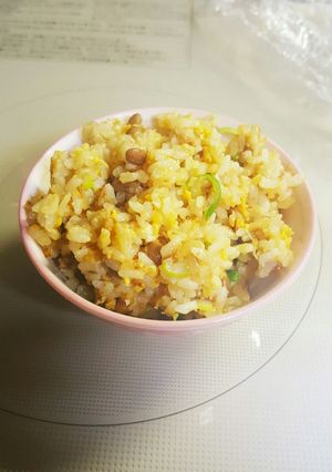 10分で！和風納豆チャーハン-レシピのメイン写真