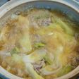 大根おろしたっぷり、豚バラ肉の雪見鍋