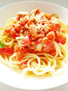 トマトとツナのパスタ-レシピのメイン写真
