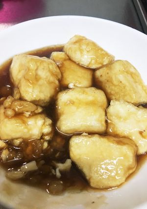 豆腐と調味料だけ！あんかけあげ豆腐！-レシピのメイン写真