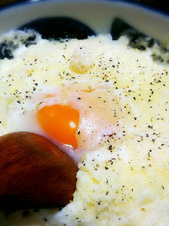 【男の手抜き料理】グラタン風卵チーズご飯-レシピのメイン写真