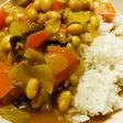 合挽きミンチと大豆のカレー