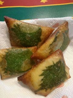 れんこん、チーズ、大葉入り、ミニ春巻き-レシピのメイン写真