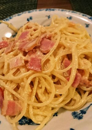 カルボナーラスパゲティー-レシピのメイン写真