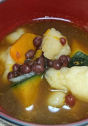 冬至〜団子入りかぼちゃと小豆のいとこ煮-レシピのメイン写真