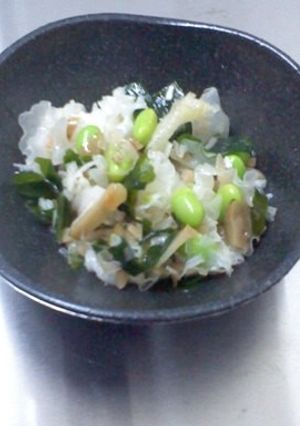 白キクラゲと枝豆の和え物-レシピのメイン写真