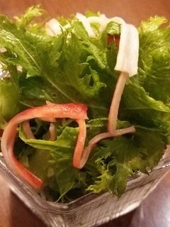 わさび菜とカニカマのサラダ-レシピのメイン写真