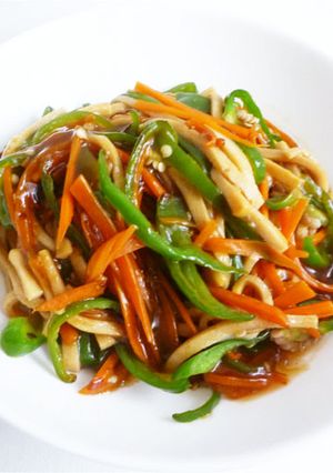 高野豆腐でチンジャオロース　青椒豆腐干絲-レシピのメイン写真