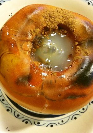 グリルフルーツ　柿の丸焼き　グランシェフ-レシピのメイン写真