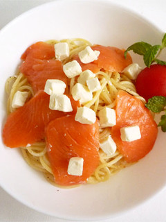 スモークサーモンとクリームチーズのパスタ-レシピのメイン写真