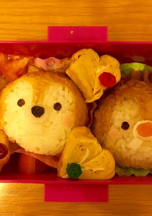 チップ&デールキャラ弁-レシピのメイン写真