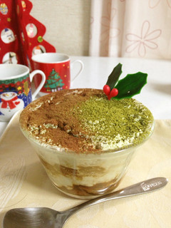 クリスマス☆抹茶のヨーグルトティラミス風-レシピのメイン写真