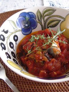 秋刀魚のハーブトマト煮。-レシピのメイン写真