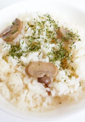 マッシュルーム水煮の炊き込みご飯-レシピのメイン写真