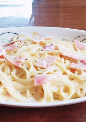 ひとりランチに♪ 簡単カルボナーラ-レシピのメイン写真