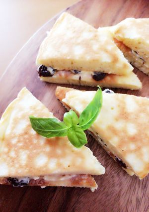 ホットケーキDEラムレーズンサンド！-レシピのメイン写真