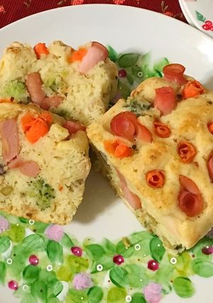 HMと豆腐のケークサレ♪合格祝編-レシピのメイン写真