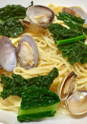 カーボロネロとあさりのスープパスタ-レシピのメイン写真
