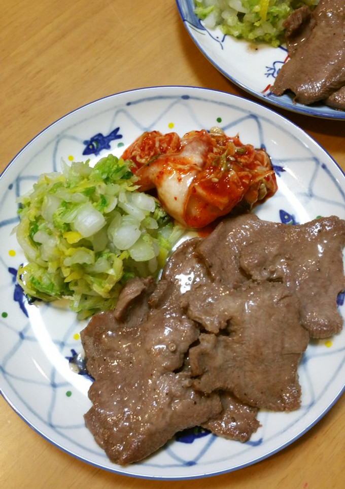 牛タン焼きと♦白菜漬け2種♦-レシピのメイン写真