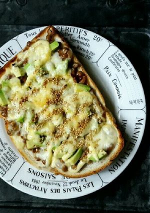 ☆納豆トースト☆-レシピのメイン写真