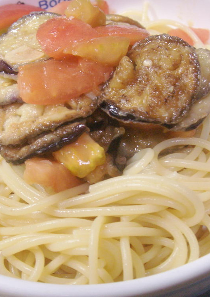 しんぷる和風・なすとトマトの冷たいパスタ-レシピのメイン写真