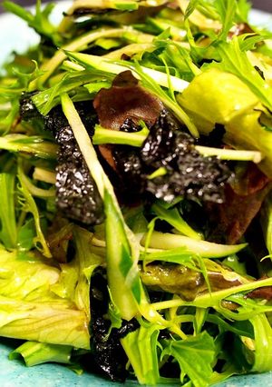 フレッシュ水菜と韓国ノリの旨旨サラダ-レシピのメイン写真