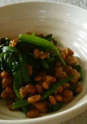 納豆とほうれん草のスタミナ炒め-レシピのメイン写真
