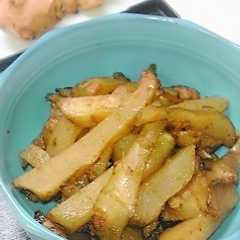 A picture of 菊芋の味噌バターきんぴら.