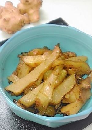 菊芋の味噌バターきんぴら-レシピのメイン写真
