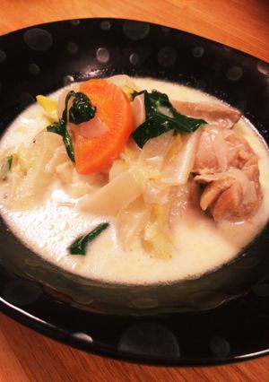 ベジブロス☆味付け不要!野菜ミルクスープ-レシピのメイン写真