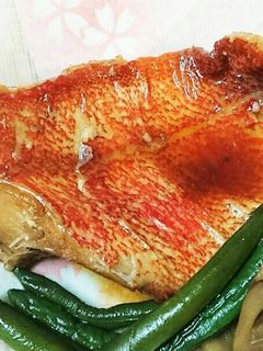 フライパンで!簡単冷凍赤魚の煮付け♪-レシピのメイン写真