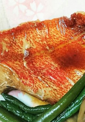 フライパンで！簡単冷凍赤魚の煮付け♪-レシピのメイン写真
