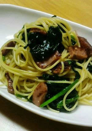 ほうれん草とベーコンの和風パスタ-レシピのメイン写真
