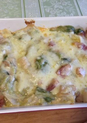 白菜と魚介類ベーコンのグラタン-レシピのメイン写真