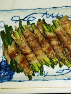豚バラ肉のアスパラ巻き๑-レシピのメイン写真