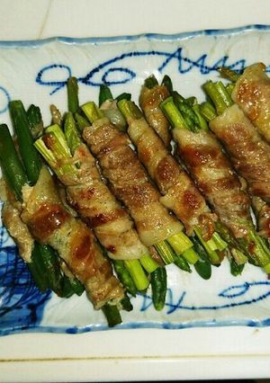 豚バラ肉のアスパラ巻き๑-レシピのメイン写真
