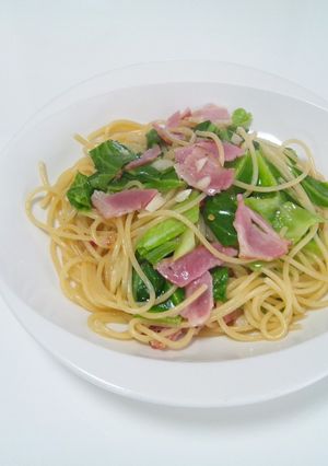 ベーコンとキャベツのペペロンチーノ-レシピのメイン写真