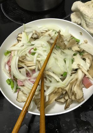 舞茸とベーコンのパスタ-レシピのメイン写真