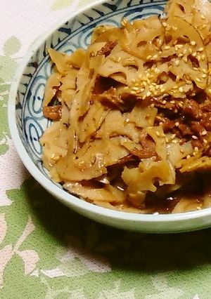 簡単レンコンのきんぴら-レシピのメイン写真