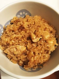 簡単節約!やみつき鶏皮炊き込みご飯♪-レシピのメイン写真