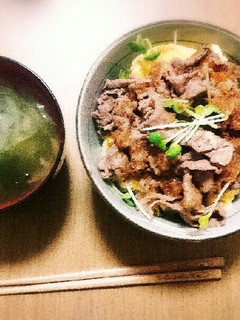 簡単牛丼-レシピのメイン写真