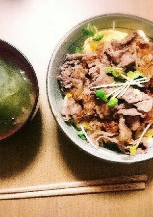 簡単牛丼-レシピのメイン写真