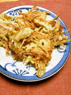 野菜の皮でかき揚げ-レシピのメイン写真