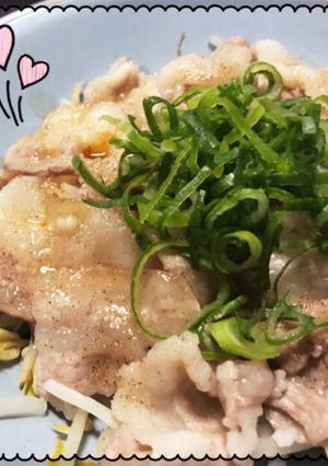 めっちゃ簡単♪もやし豚バラのポン酢がけ♡-レシピのメイン写真