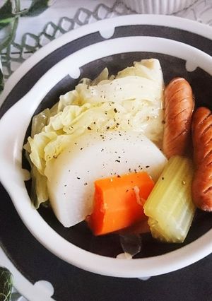 野菜の甘味と♪ソーセージと大根のポトフ-レシピのメイン写真