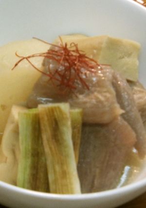 牛すじ大根。ネギ風味-レシピのメイン写真