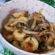 作り置き★お弁当、ちくわとしめじの甘辛煮